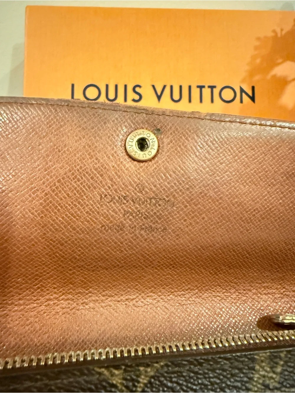 Louis Vuitton Brown Monogram Canvas Snap Wallet